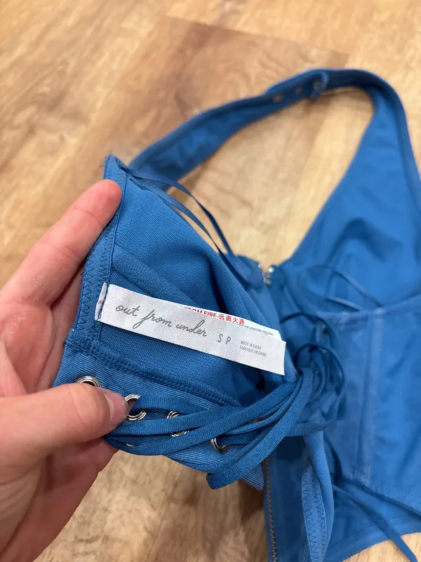 Out From Under Blue Halter Top  - Image 4