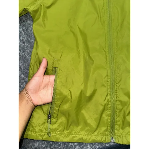 L.L.Bean Womens Green Lightweight Full Zip Windbreaker Jacket Outdoor Sz Xs - Image 3