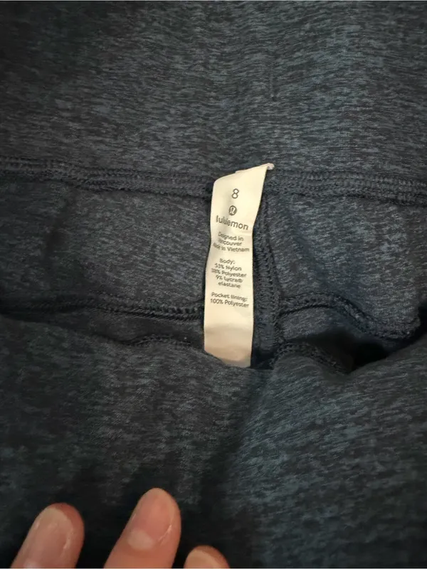 lululemon athletica Women’s Navy Heather Jogger Sweatpants - Image 3