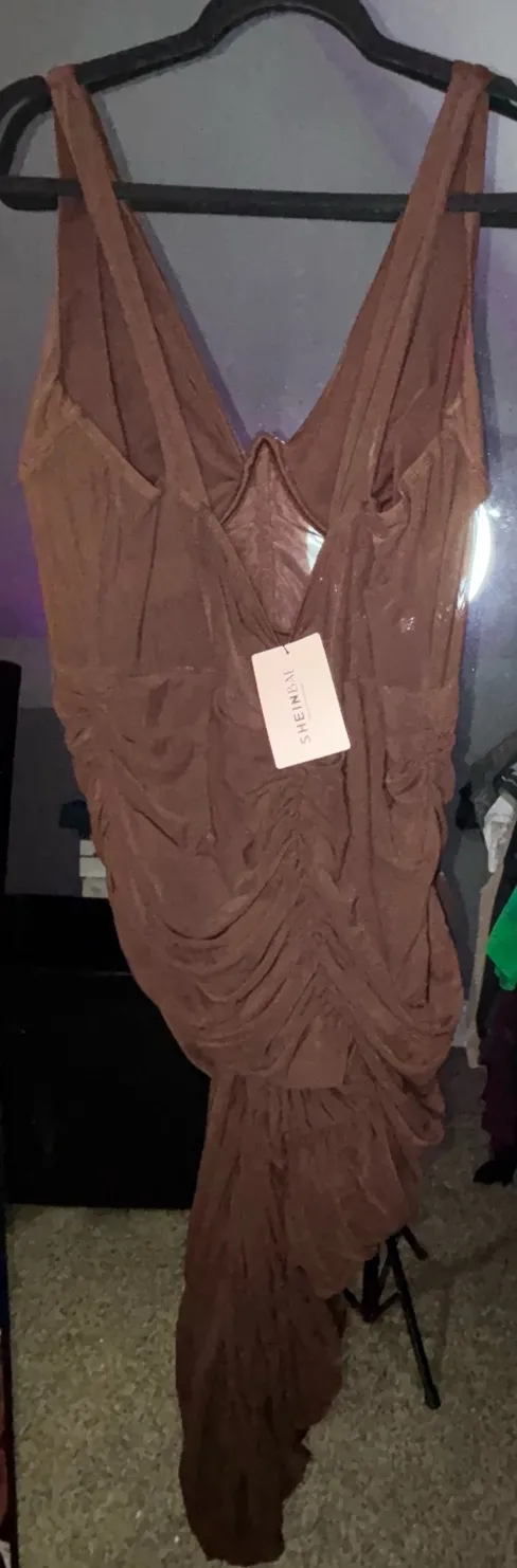 Brown Bodycon Shein Dress  - Image 3