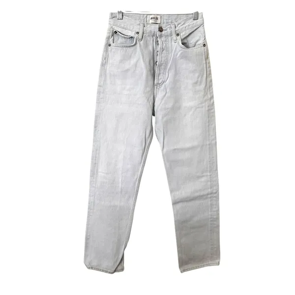 AGOLDE 90s Pinch Waist Denim‎ Haze Light Wash 24 - Image 3