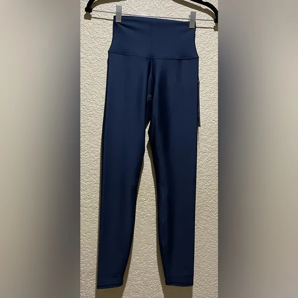Lululemon Alo Yoga NWT 7/8 High Waist Airlift leggings Navy Size XXS - Image 4