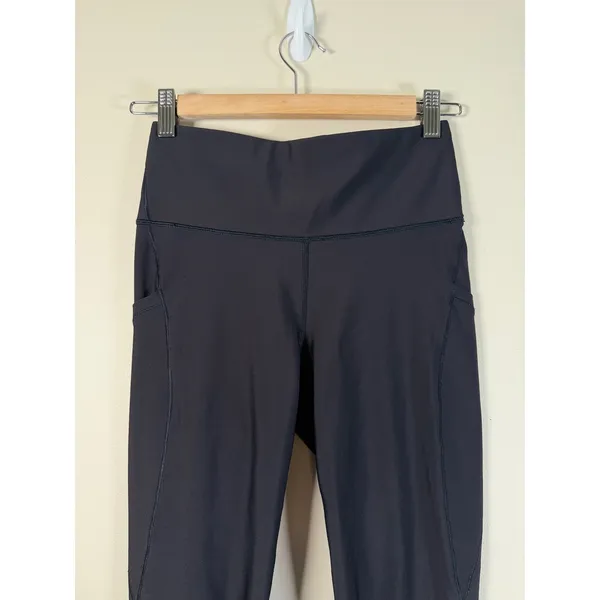 Athleta Interval Stash 7/8 Tight Black High Rise Leggings 821389-03 Small - Image 3