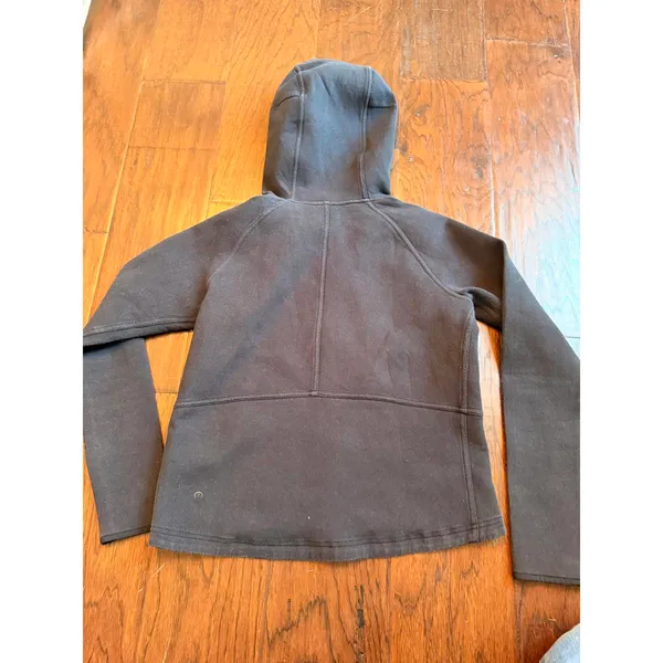 Lululemon New Form Women’s Full Zip Hooded Jacket Black Sz 4 - Image 2