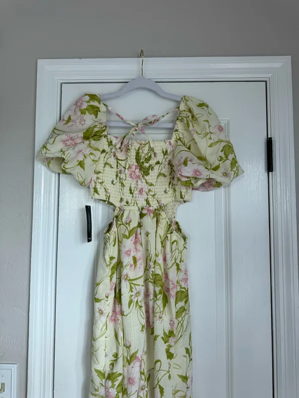 spring dress Yellow - Image 4