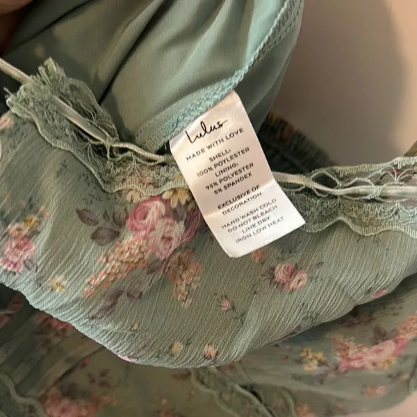 Lulu's Floral Blue Dress - Image 3