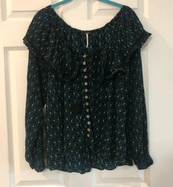 Free People Size Small Sunshine peasant top - Image 3