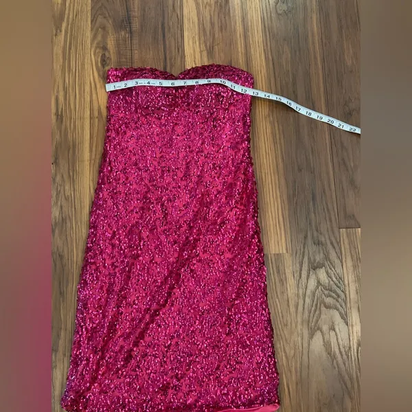Sugar and spice pink sequin mini dress - Image 2