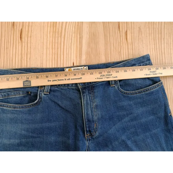 Carhartt Women's Blaine Jeans Size 16 Regular Original Fit Straight Leg Denim - Image 13