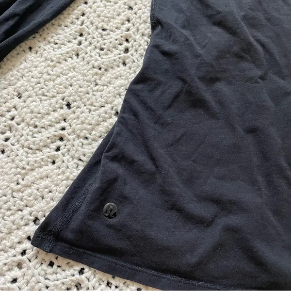 Lululemon Scoop Neck Long Sleeve TShirt Black (XSmall) - Image 6