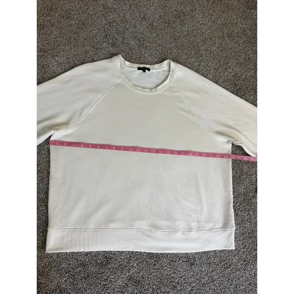 Quince Ivory French Terry Crewneck Sweatshirt XL Relaxed Fit - Image 4