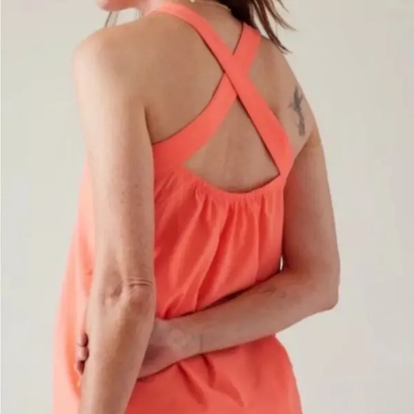 New Athleta Arrival Tank Sunset Glow Size Small Camisole Arrival Coral‎ Orange - Image 3