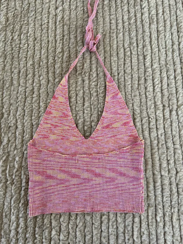 Peppermayo multicolor knit halter top size 4 Y2K Festival - Image 5