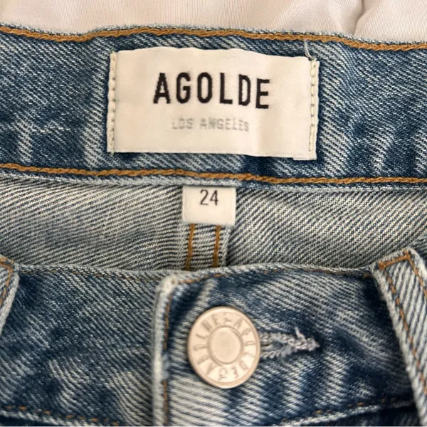 Agolde Parker Vintage Cut Off Short in Riptide 24 - Image 12