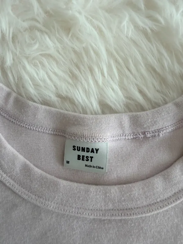Sunday Best Aritzia T-Shirt Lavender Size M - Image 2