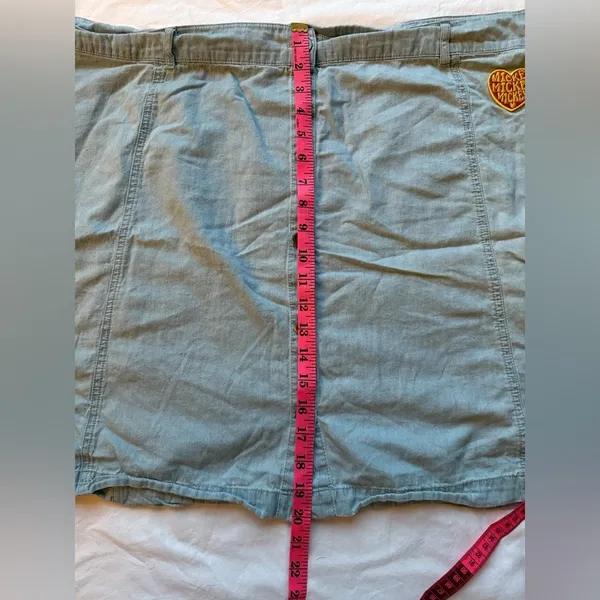 Disney Mickey and Minnie Denim Patch Skirt 3X - Image 14
