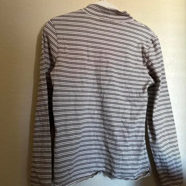 Stussy Striped Long Sleeve Turtleneck Shirt Sz XS multi colored‎ - Image 4