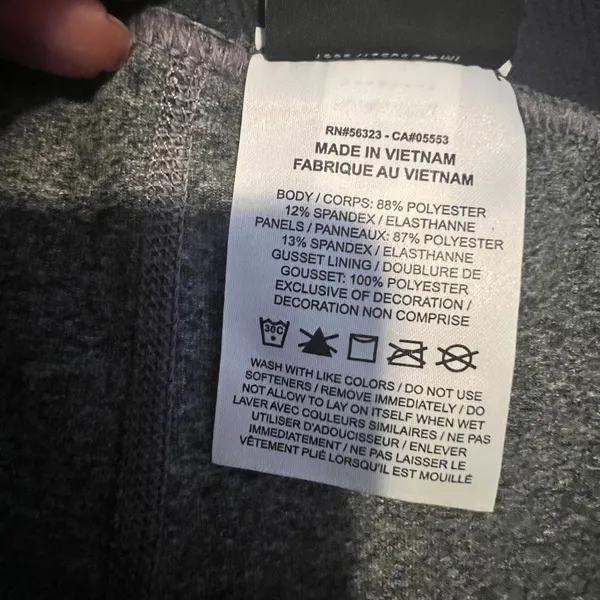 Nike Pro Dri-FIT Womens‎ XL Gray Heathered Athletic Leggings Mesh Panel Training - Image 4