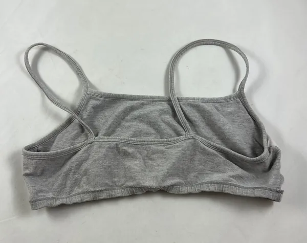 XS Grey Cotton Sports Bra - Image 2
