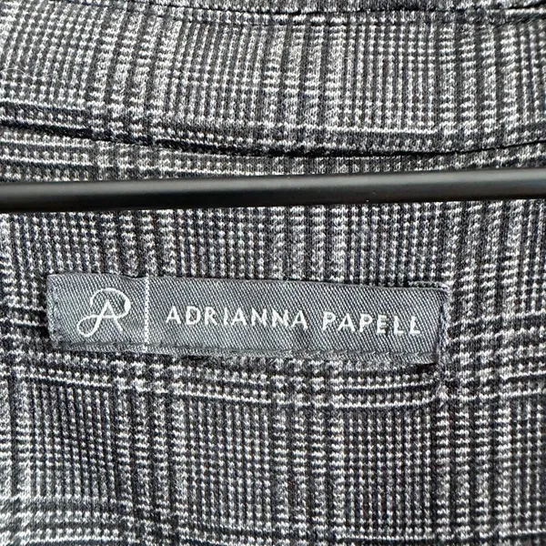 Adrianna Papell Long Plaid Jacket Size S - Image 4