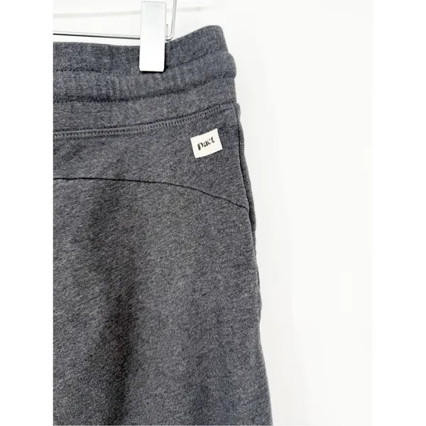 PACT Organic Cotton Cinched Tapered Leg Joggers Women's‎ M Gray Athleisure - Image 5