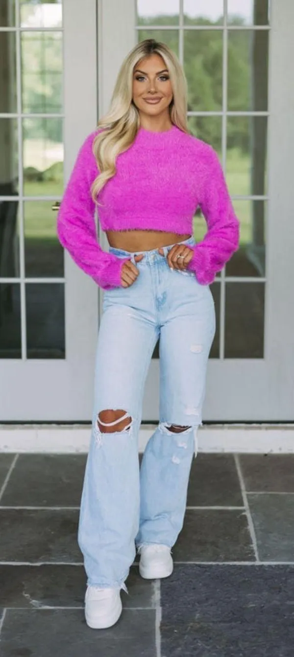 These Three Boutique Cropped Sweater - Image 2