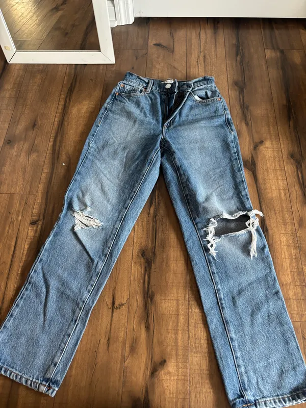 Garage Denim Jeans High-Rise Straight - Image 3