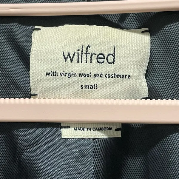 Aritzia Wilfred The Cocoon Wool Cashmere Coat in Grey Size Small - Image 7