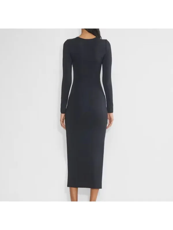Aritzia Women's Black Dress - Image 2