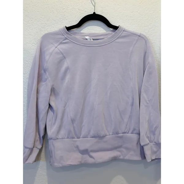 Lululemon Softstreme Ribbed-Hem Pullover Faint Lavender Purple Sweatshirt 8 - Image 6
