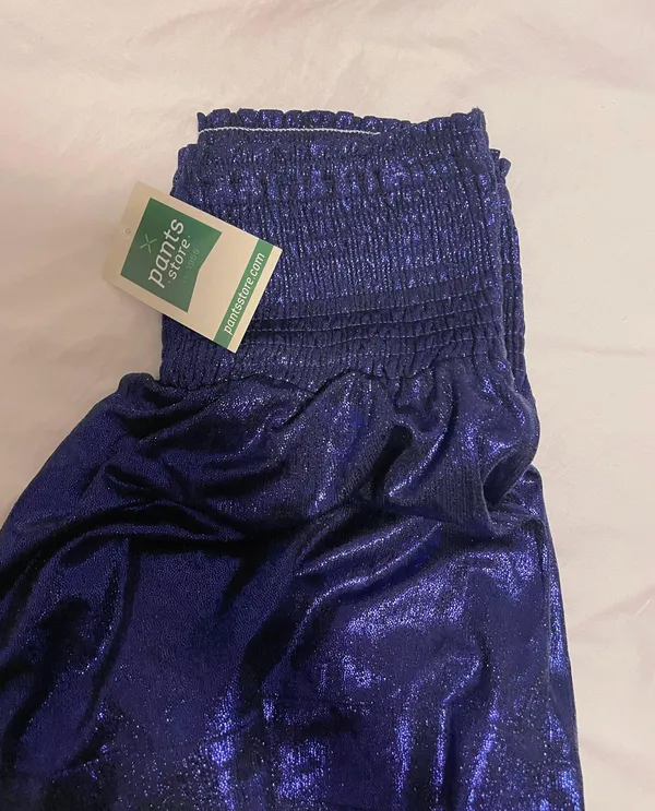 Pants Store Sparkle Swing Short Royal Blue Size XS - Image 4