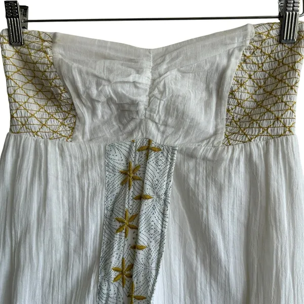 Free People Star Of India Dress XS Embroidered Beach Sleeveless SunDress - Image 5