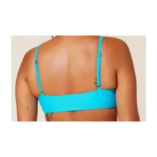 NWT Andie Swim The Riviera Bikini Top Adjust Straps Removable Cup M Coastal Blue - Image 10