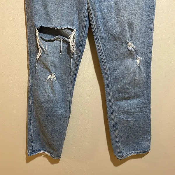Abercrombie & Fitch Curve Love The '90s Straight Ultra High Rise Jeans 26/2 - Image 6