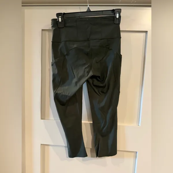 Lululemon Fast & Free Crop II *Nulux 19" Dark Olive - Image 6