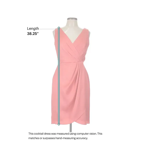 Lela Rose Bridesmaid Dress Women 10 Coral Orange Cocktail Draped Wedding Guest - Image 5
