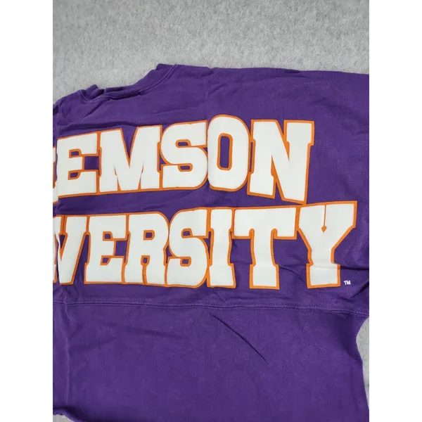 Womens Clemson Tigers Laurels Crop‎ Long Sleeve T-Shirt Spirit Jersey Sz SMALL - Image 11