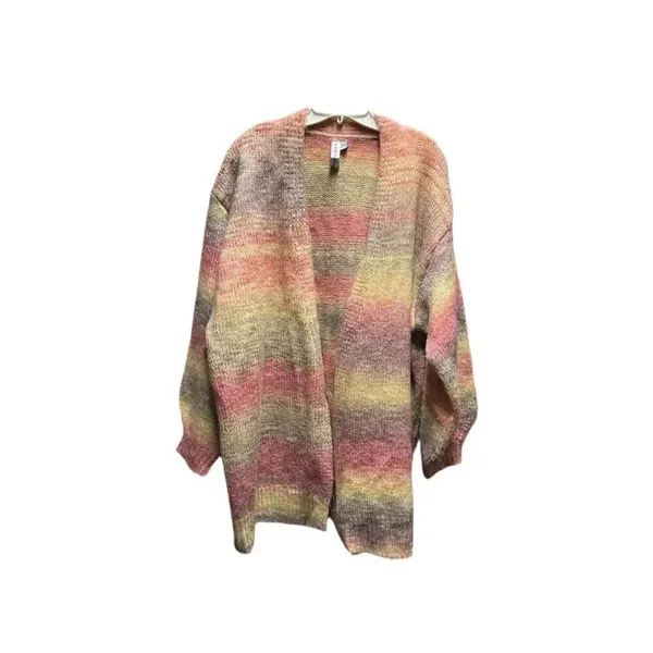 Grace + Karma size 2X/3X muted striped open cardigan - Image 2