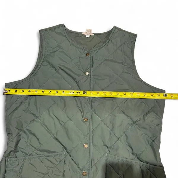 Duluth Trading Co. Quilted Vest Green Size XL - Image 4