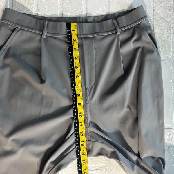 Halara High Waisted Pocket Straight Leg Work Pants Womens‎ PL Petite Large Gray - Image 3