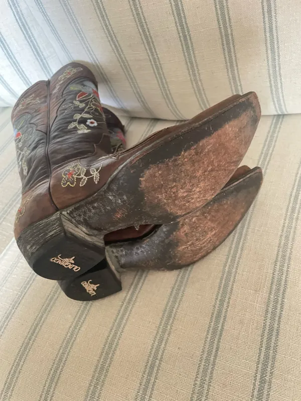 Old Gringo Bonnie 13" Floral Embroidered Leather Western Boots 7.5 B Style L649 - Image 8