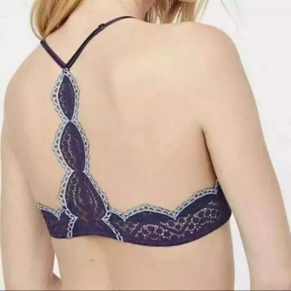 Free People Slow Dance Underwire Bra in Deep Navy Size 32D NWT - Image 3