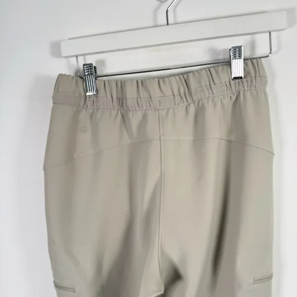 Lululemon Relaxed Mid Rise Cargo Pants Raw Linen Travel Gorpcore Utility Women 4 - Image 7
