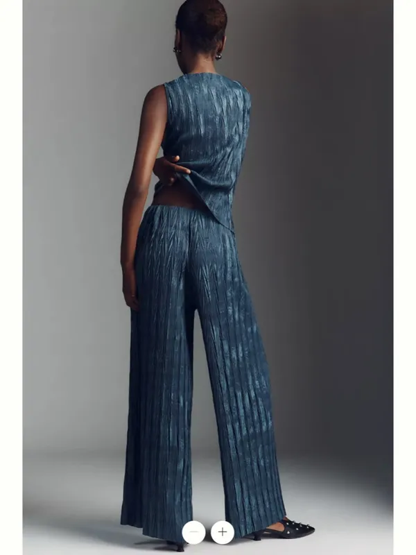Anthropologie Maeve Textured Knit Pull-On Pants - Image 3