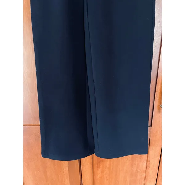 OGL Pants FuzzLuxe Mid Rise Straight Leg Elastic Waist Navy Blue Size XS NEW - Image 5