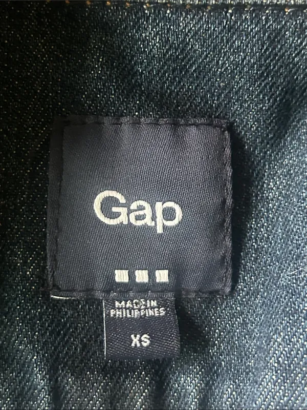 GAP 1969 Distressed Denim Jacket Size XS - Image 11