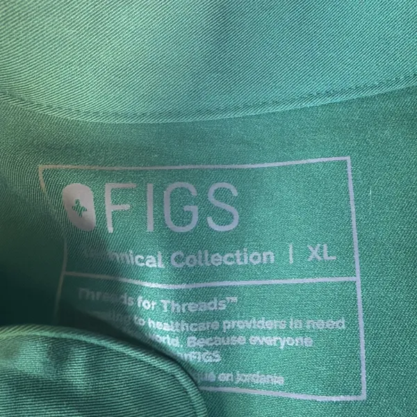 Figs Technical Collection Rafaella Oversized Scrub Top Size XL Pockets green - Image 2
