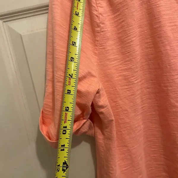 Talbots Orange Boxy Blouse Relaxed Fit, orange top, size -XL - Image 6