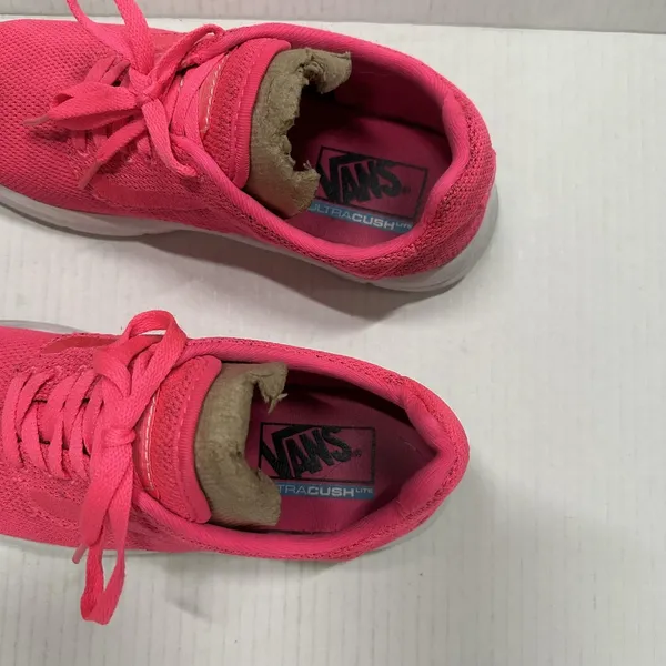 Vans UltraCush Lite Shoes Mens 6.5 Womens 8 Pink Mesh Low Top Walking Sneakers - Image 5