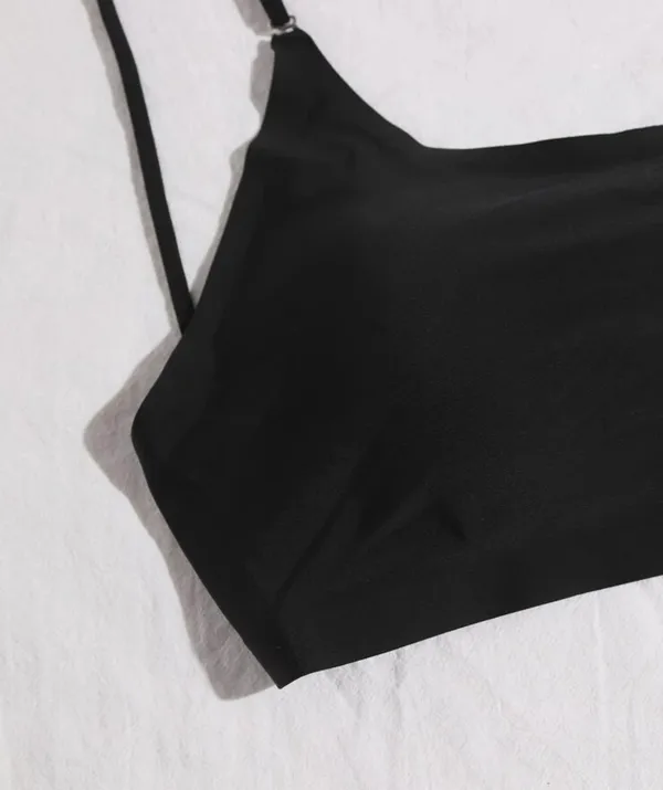 SheIn NEW SOLID SEAMLESS BACKLESS BLACK BRA - Image 4